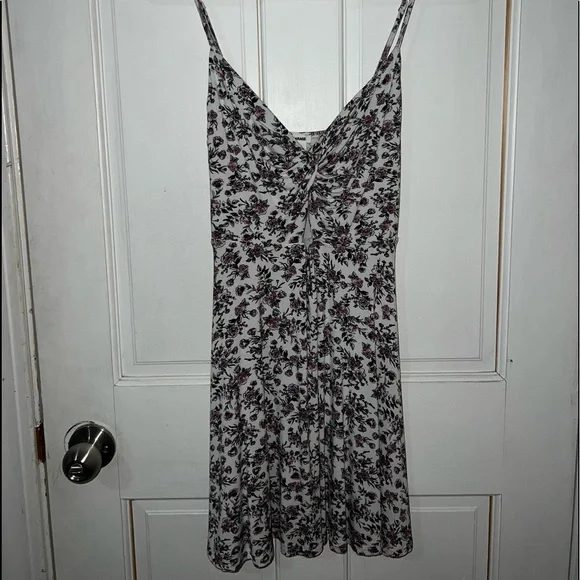 blue white maxi dress Women's Dress - Flowy Blue & White Dress